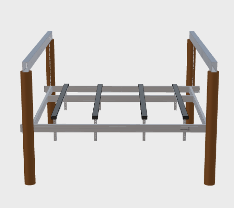 Double PWC platform and bunks for ShoreStation permanent boat lifts